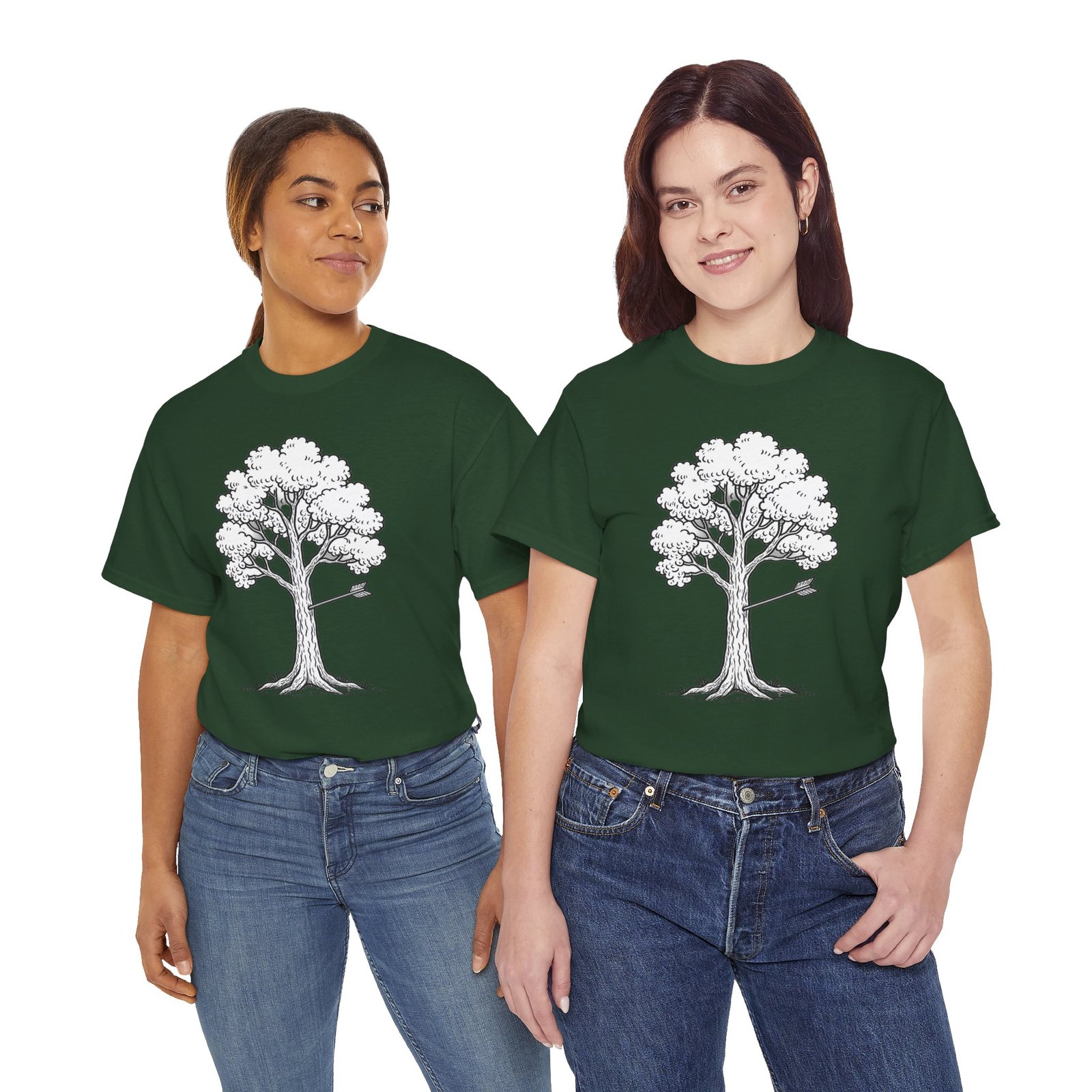 Arrow in tree - archery comedy t-shirt - Image 18