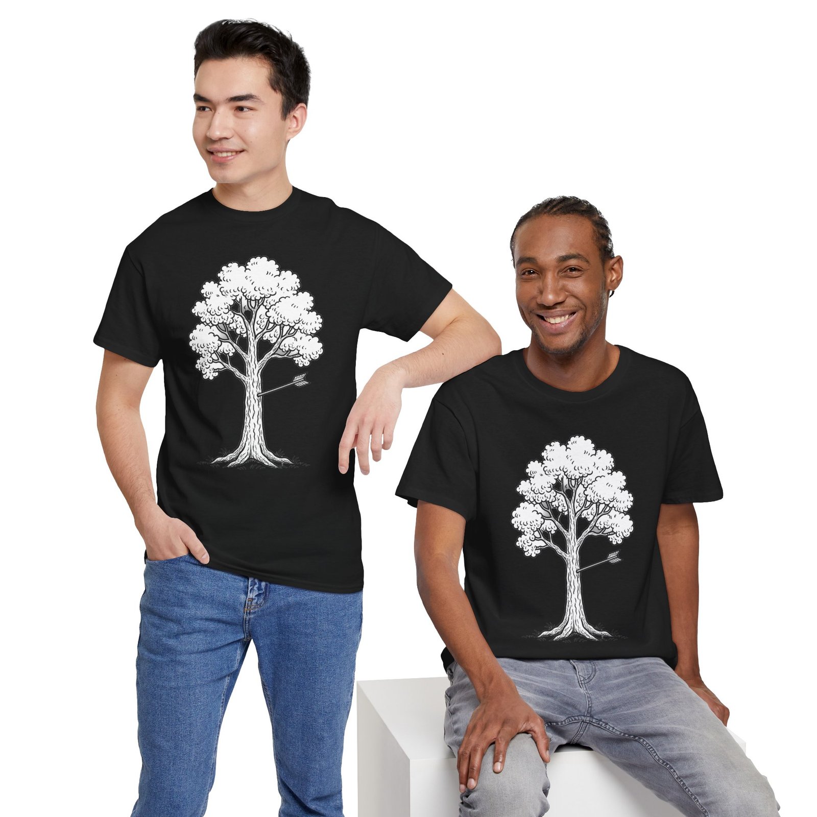 Arrow in tree - archery comedy t-shirt - Image 5