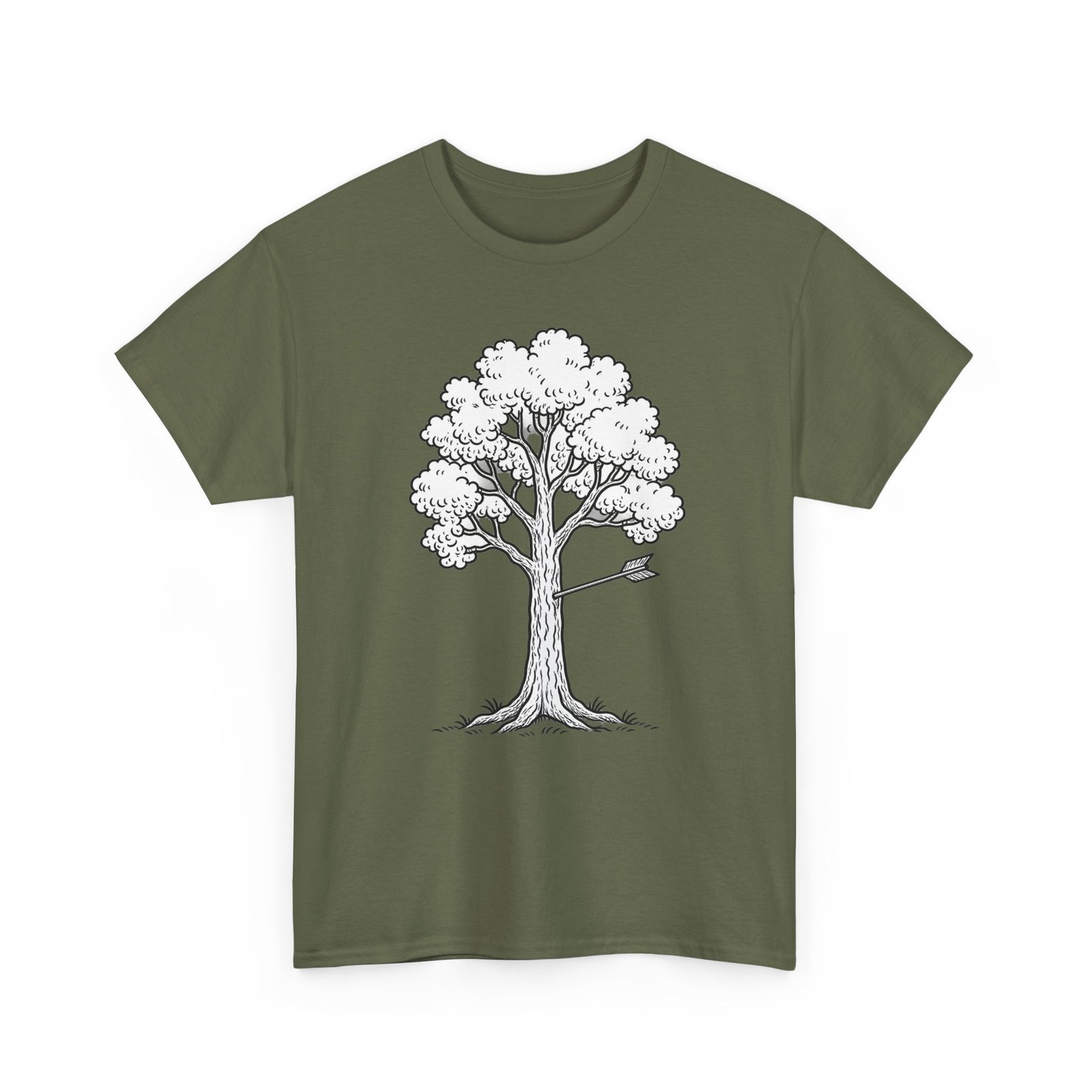 Arrow in tree - archery comedy t-shirt - Image 10