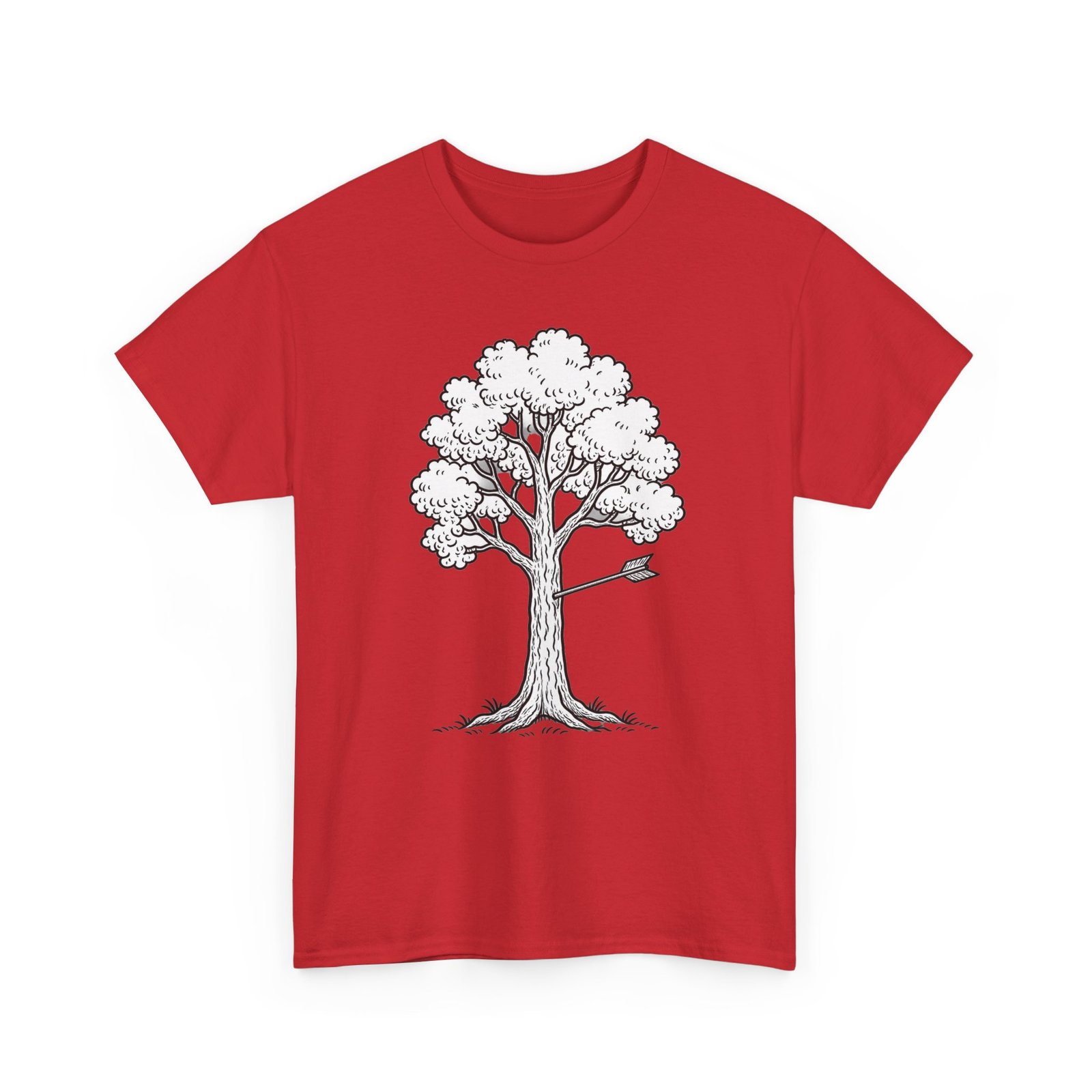 Arrow in tree - archery comedy t-shirt - Image 35