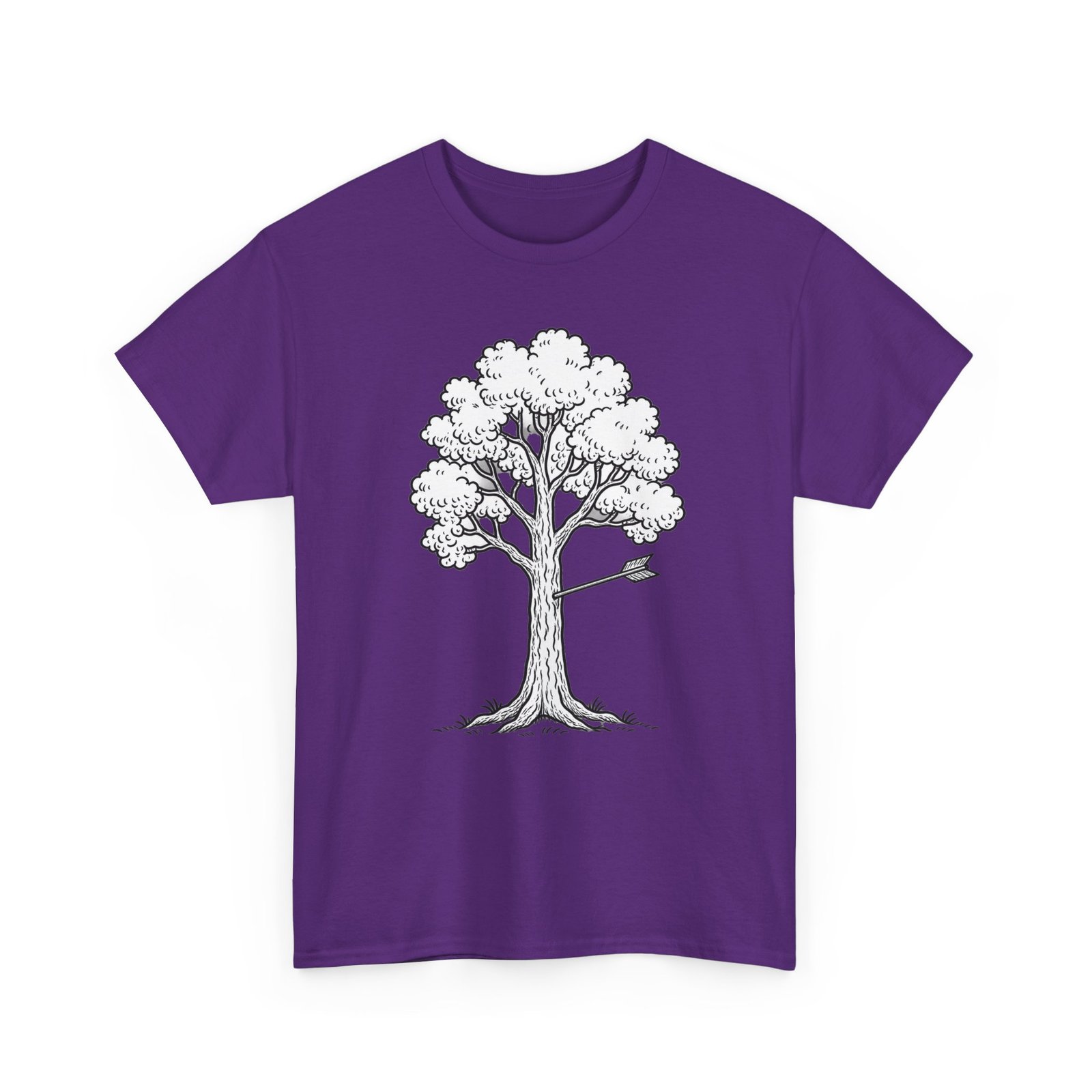 Arrow in tree - archery comedy t-shirt - Image 31